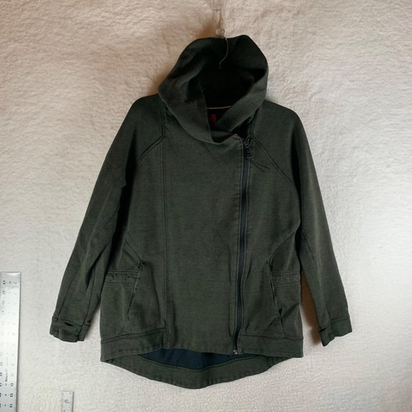 Nike Womens Tech Fleece Full Zip & Pockets Hooded Cape Jacket Size L Pocket 8871 - Picture 1 of 13